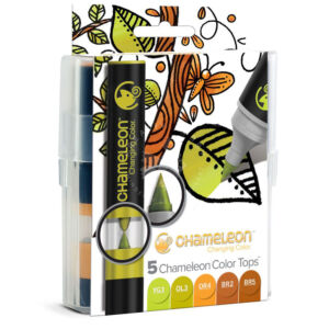 Kép 1/3 - Chameleon Color Tops színkeverő kupak, 5 db – föld árnyalatok