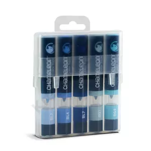 Kép 3/3 - Chameleon Color Tops színkeverő kupak, 5 db – kék árnyalatok