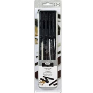 Kép 1/3 - Royal&amp;Langnickel: Szénkészlet fémdobozban 10 részes