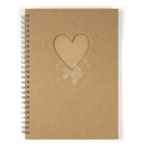 Kép 1/3 - Jegyzetfüzet paszpartus borítóval, Szív A/5