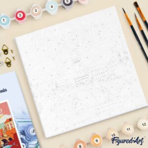 Kép 4/7 - Figured'Art Számozott kifestő 20x20cm