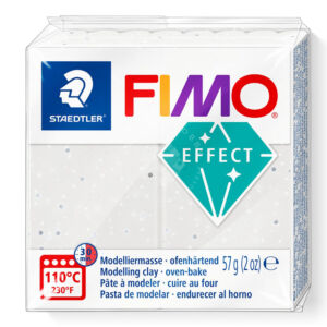 Kép 1/5 - Fimo Effect süthető gyurma, fehér gránit