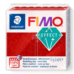 Kép 1/4 - FIMO Effect süthető gyurma, galaxis piros