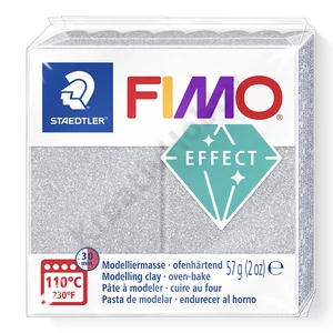 Kép 1/2 - FIMO Effect süthető gyurma, csillámos ezüst