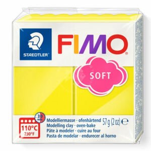 Kép 1/6 - FIMO Soft süthető gyurma - Citromsárga