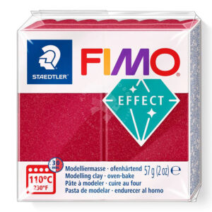 Kép 1/2 - Fimo Effect süthető gyurma metál rubin