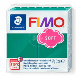 Kép 1/8 - FIMO Soft süthető gyurma - Smaragdzöld