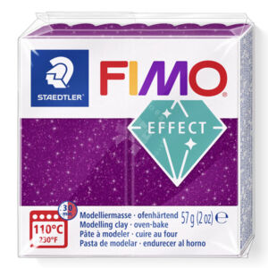 Kép 1/2 - Fimo Effect süthető gyurma csillámos lila