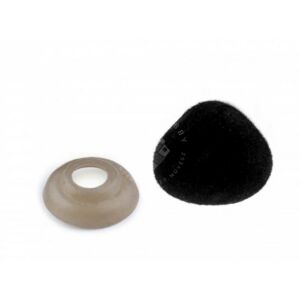 Kép 1/3 - Biztonsági bársonyos orr 20 x 25 mm, FEKETE