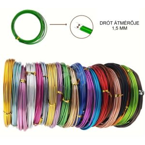 Kép 3/3 - Alumíniumdrót 1,5mm NARANCS