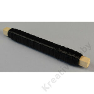 Kép 1/2 - Kötöződrót 0,5 mm, kb.46m/tek fekete színű