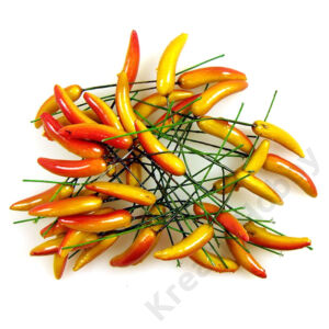 Kép 1/2 - Betűző chili narancs 3cm,6db/cs
