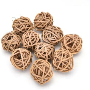 Kép 1/5 - Vesszőlabda 3cm/10 db NATÚR