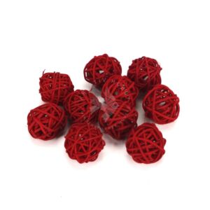 Kép 1/5 - Vesszőlabda 3cm/10 db BORDÓ