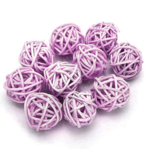 Kép 1/5 - Vesszőlabda 3cm/10 db PASZTELL-LILA