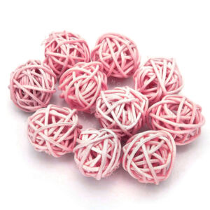 Kép 1/5 - Vesszőlabda 3cm/10 db PASZTELL- RÓZSASZÍN