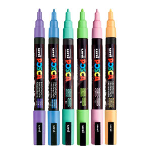 Kép 1/2 - UNI POSCA filctollkészlet PC-3M Pasztell színek