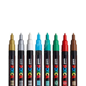 Kép 2/2 - UNI POSCA PC-3M "HOLIDAY" 8 db-os készlet 