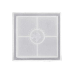 Kép 1/2 - JESMONITE SZILIKON ÖNTŐFORMA AKRIL- ÉS MŰGYANTÁHOZ - NÉGYZET, PEREMES ALÁTÉT, 10*1,5CM