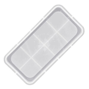 Kép 1/2 - JESMONITE SZILIKON ÖNTŐFORMA AKRIL- ÉS MŰGYANTÁHOZ - TÉGLALAP TÁLCA, 18X9,5 CM