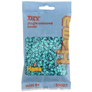 Kép 1/6 - HAMA midi vasalható gyöngy, TÜRKÍZKÉK 1000db