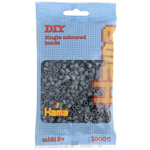 Kép 1/6 - HAMA midi vasalható gyöngy, SÖTÉTSZÜRKE 1000db