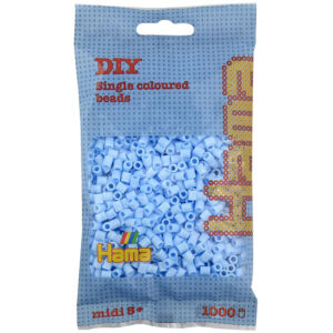 Kép 1/6 - HAMA midi vasalható gyöngy, JÉGKÉK 1000db