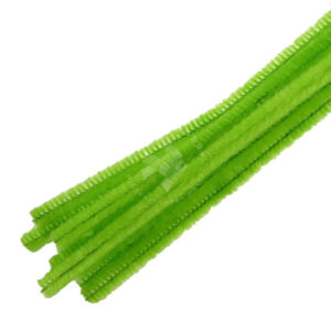 Kép 1/5 - Zsenília 8mm/50cm, 10db VILÁGOSZÖLD