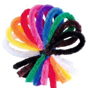 Kép 2/2 - Zsenília 14mm/50cm, 10db VEGYES SZÍNEK