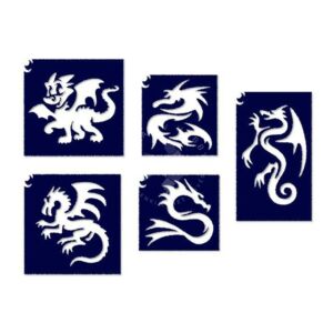 Kép 2/2 - Sablon csomag, sárkányok