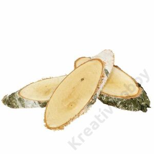 Kép 1/2 - Nyírfa szelet ovális 32x12x4cm