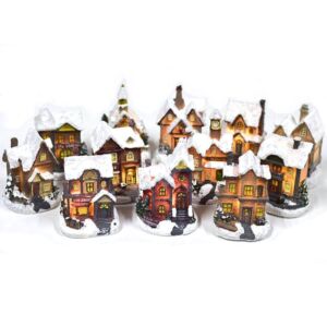 Kép 2/2 - téli házikó LED-világítással