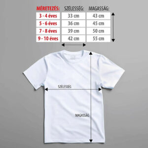 Kép 3/4 - színezhető póló méret