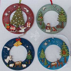 Kép 2/3 - Fa koszorúlap 9 cm