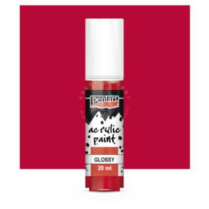 Kép 2/2 - Fényes akrilfesték 20 ml rúzspiros