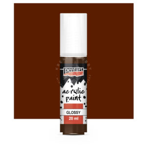 Kép 2/2 - Fényes akrilfesték 20 ml sötétbarna