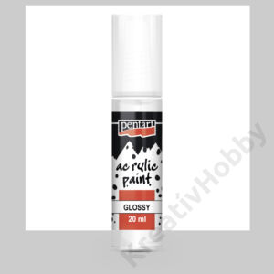 Kép 2/2 - Fényes akrilfesték 20 ml fehér