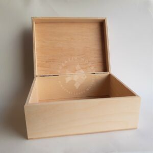 Kép 2/2 - Fa doboz, 20 x 16 x 9 cm