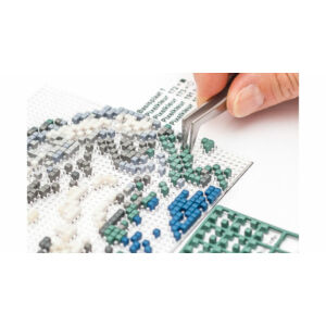 Kép 3/5 - Pixel kulcstartó alaplap - átlátszó TÜRKIZ 2,8x4 cm