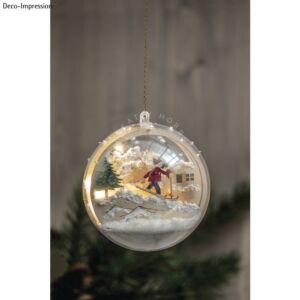 Kép 4/4 - Natúr gömb dísz, SZARVASOK ÉS FENYŐFÁK