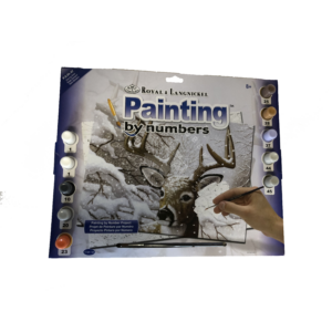 Kép 1/4 - Számozott kifestő - Szarvas a hóesésben