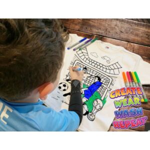 Kép 3/6 - Színezhető pólók -Football, korosztály 5-6