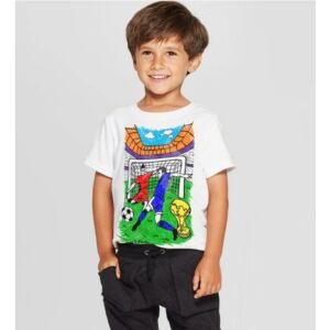 Kép 4/6 - Színezhető pólók -Football, korosztály 5-6