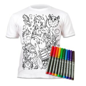 Kép 5/9 - Újraszínezhető póló - Sellő, 9-11 éves korosztály