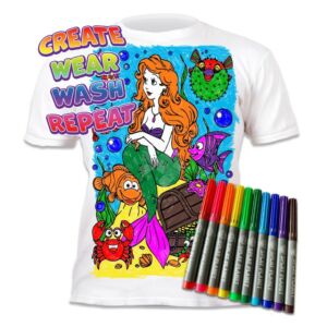 Kép 2/9 - Újraszínezhető póló - Sellő, 9-11 éves korosztály