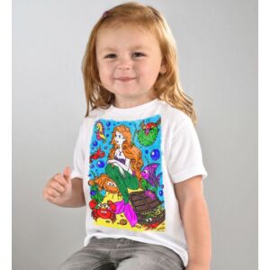 Kép 4/9 - Újraszínezhető póló - Sellő, 9-11 éves korosztály