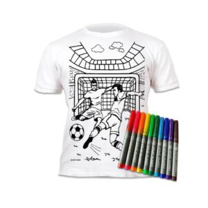 Kép 5/6 - Színezhető pólók -Football, korosztály 5-6