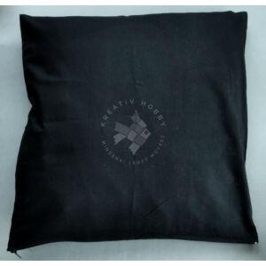 Kép 1/2 - fekete díszpárnahuzat