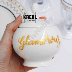 Kép 4/5 - üveg és porcelánfestő filctoll metál cukortartó