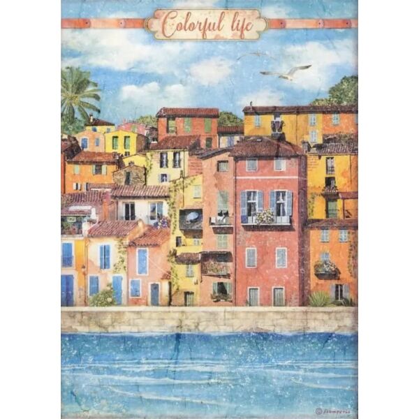 Rizspapír A4 - Blue Dream colorful life